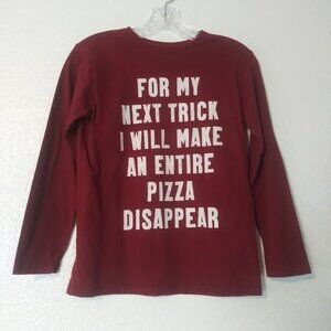 The Children's Place boy's size L (10-12) burgundy/red long sleeve shirt